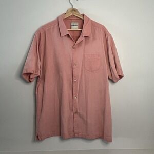 Tommy Bahama Men's‎ 100% Silk Button Up Short Sleeve Camp Shirt Size XL